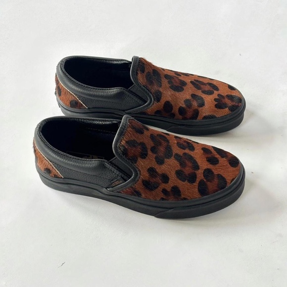 Leopard Print Vans Pony Hair 6.5 - Picture 5 of 6